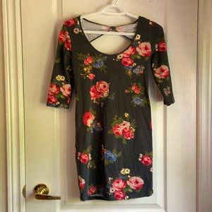 Floral bodycon dress